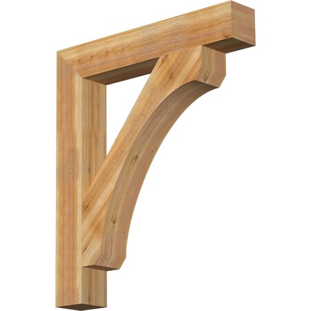 Ekena Millwork Legacy Block Rough Sawn Bracket, Western Red Cedar, 6"W x 38"D x 44"H BKT06X38X44LEC05RWR